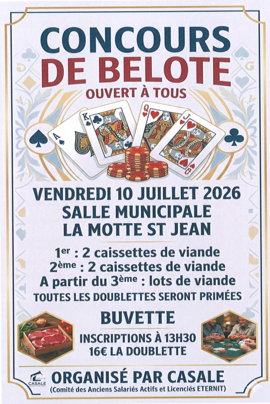 affiche belote CASALE