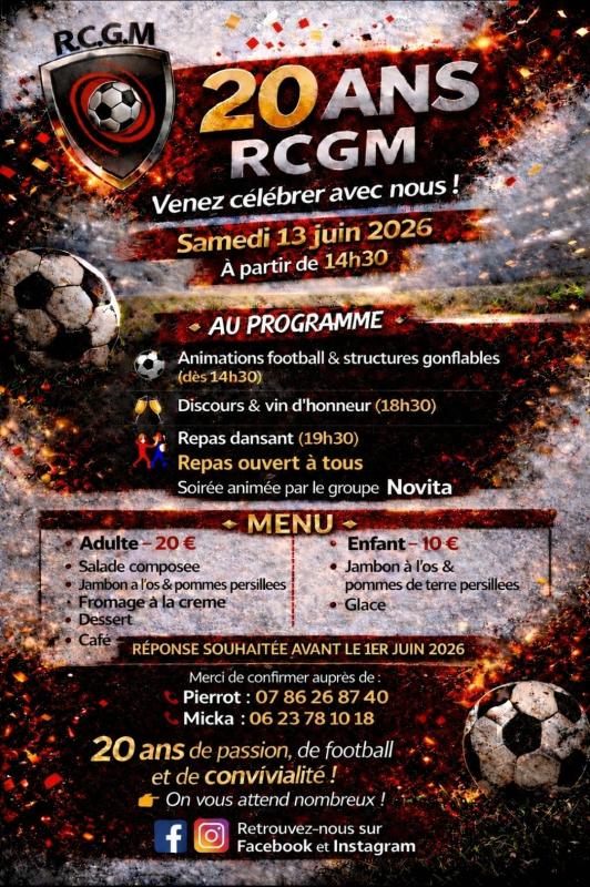 affiche 20 ans RCGM
